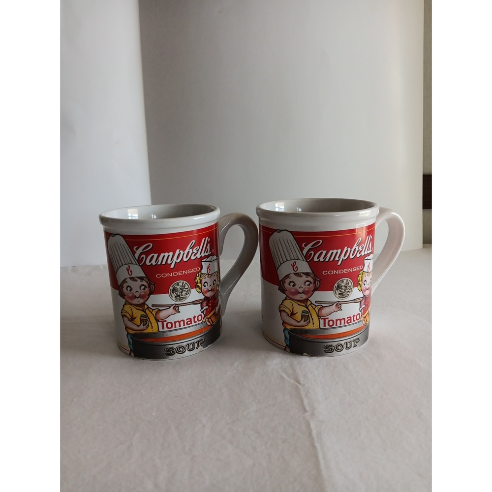 Campbell's  Set of (2) large‎ mugs made by West Wood year 2000